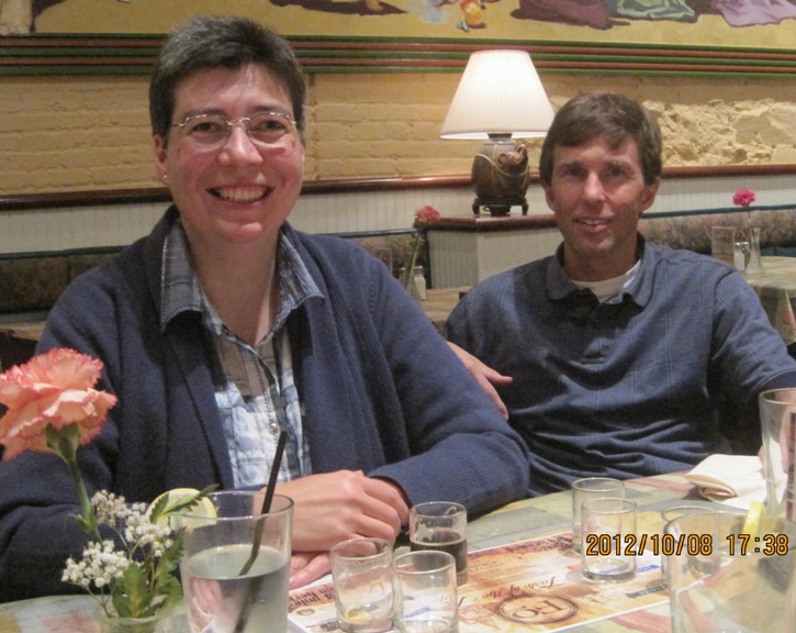 Angelika and Ken at table