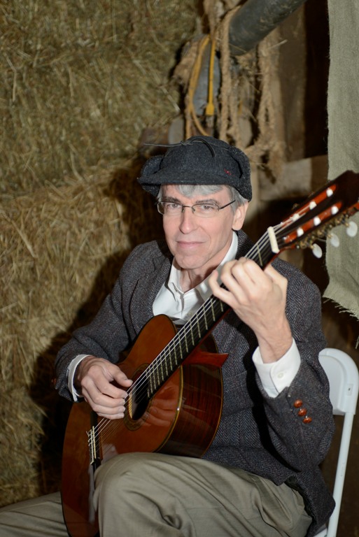 Clark with his guitar