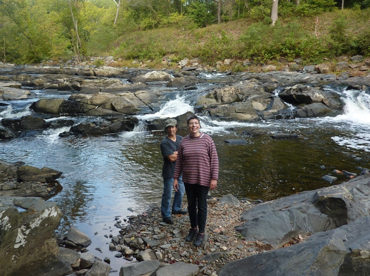 Angelika and me by the Falls