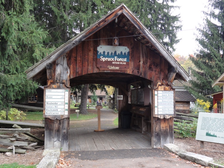 Faux covered bridge