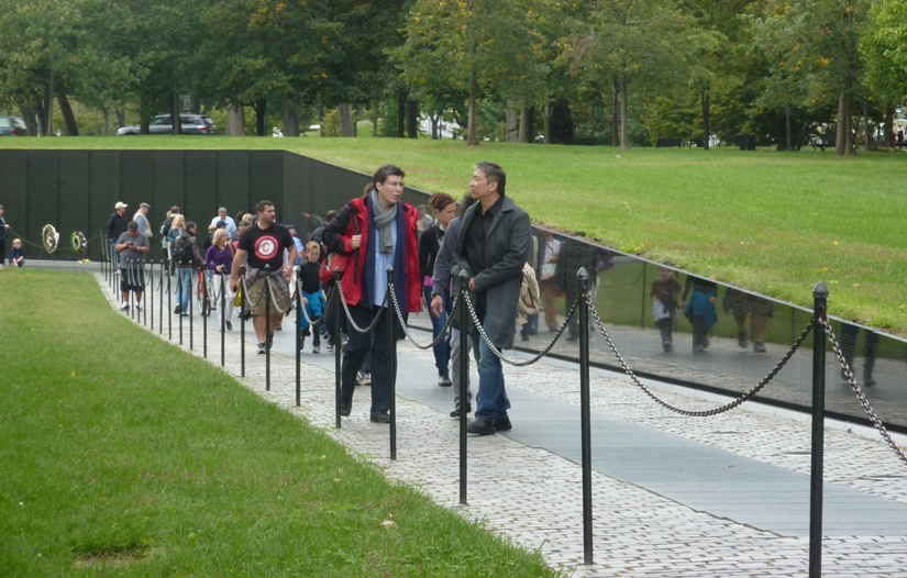 Steve and Angelika at Vietnam Veterans Memorial