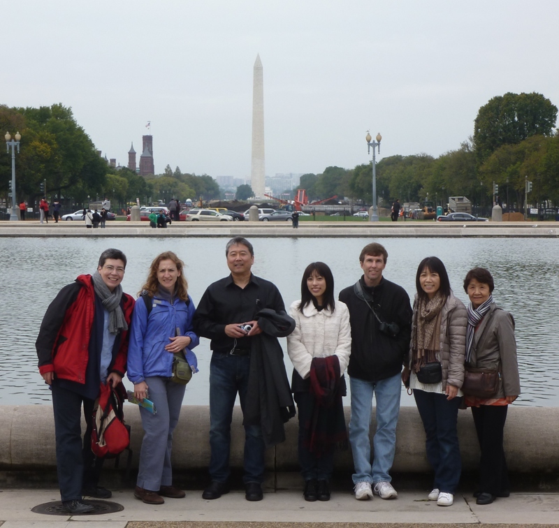 Group photo in front of Washington Monument