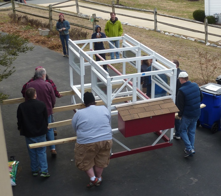 Overhead view of the move