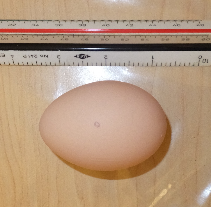 Extra thick spots on this egg