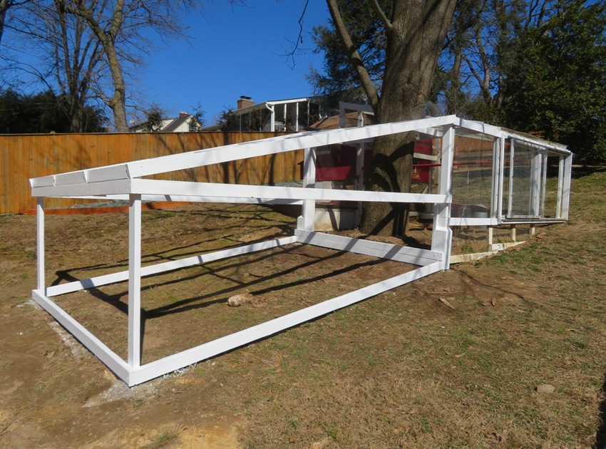 Extension frame in white