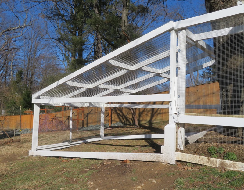 Clear roof added to extension