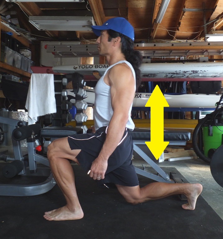 Stationary lunge side view