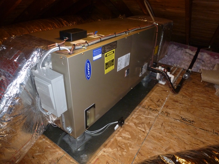 Air handler in attic