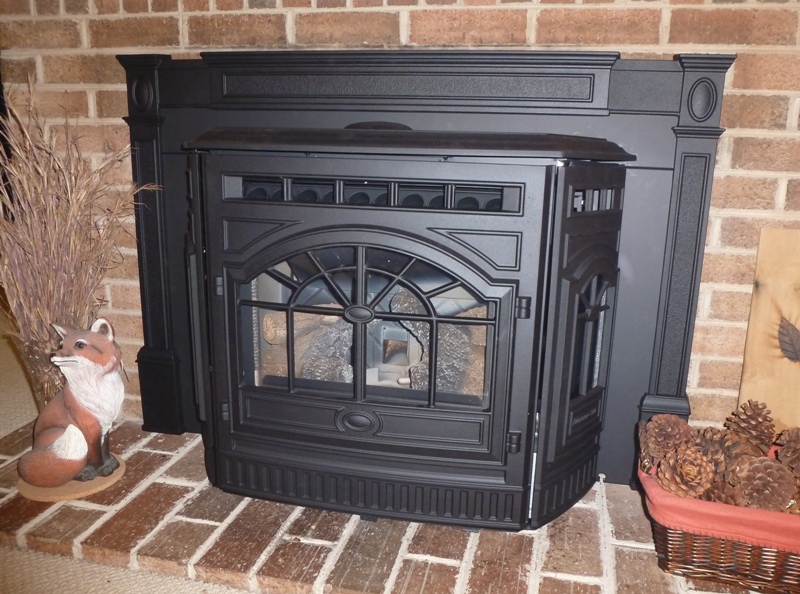 Our installed pellet stove