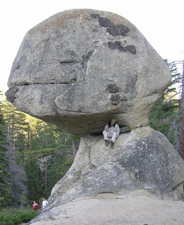 Me in precarious position at Balancing Rock