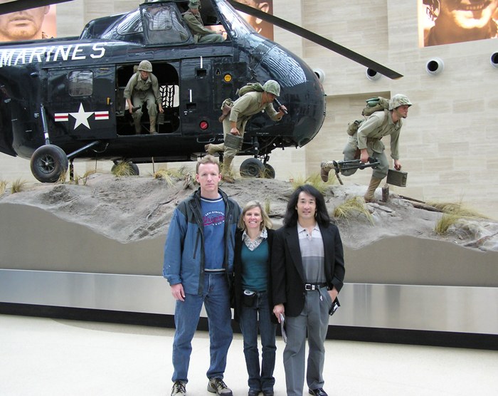 Dave, Stacy, and I at the National Museum of the Marine Corps