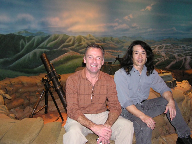 Mike and me in front of an 81mm mortar