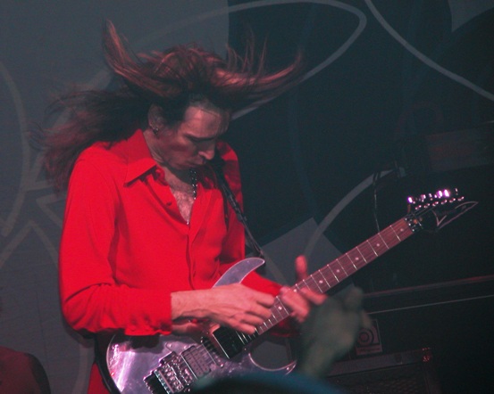 Steve Vai playing the guitar