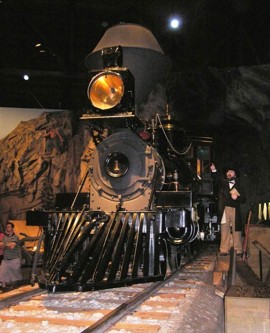 Old train locomotive