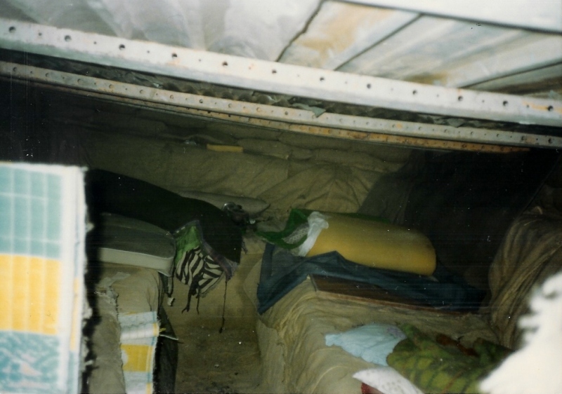 Inside of an Iraqi bunker