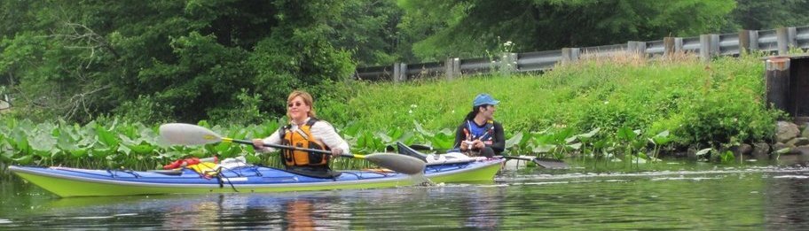 Suzanne and I kayaking