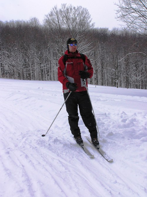 Jimmy on skis