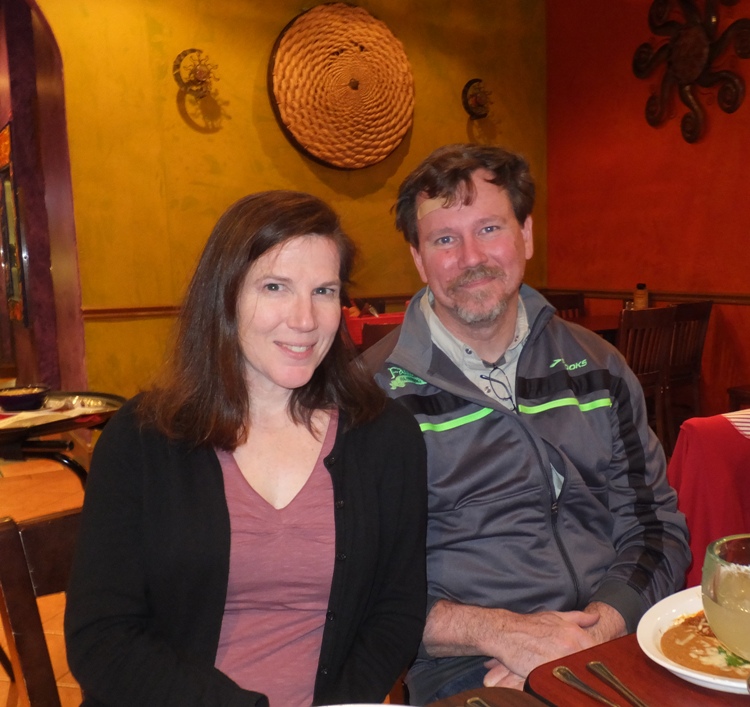 Sara and Don at the La Palapa Too restaurant