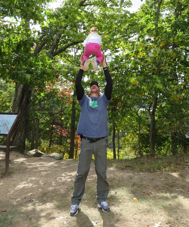 Jimmy throwing a kid in the air