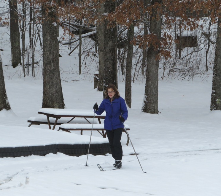 Norma skiing at Broadford Park