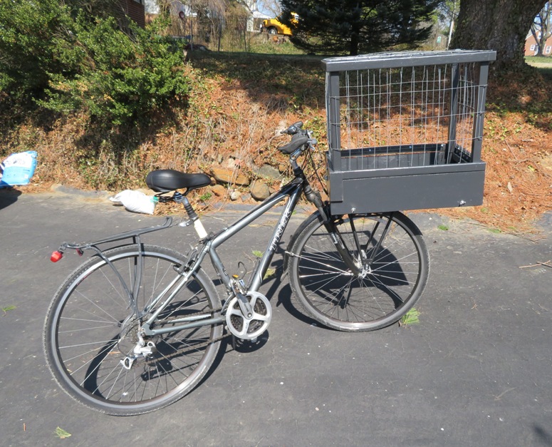 Front rack with cage