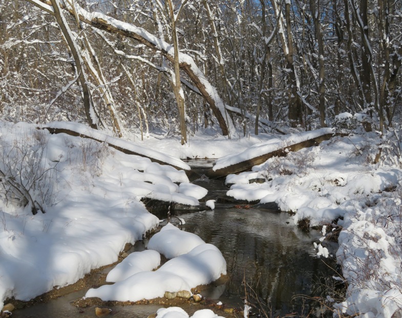 We passed by or over several creeks