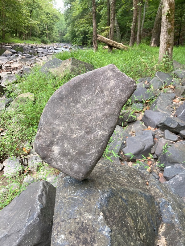 A single balanced rock