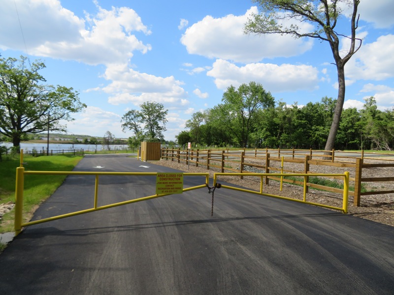 The new boat ramp not yet open