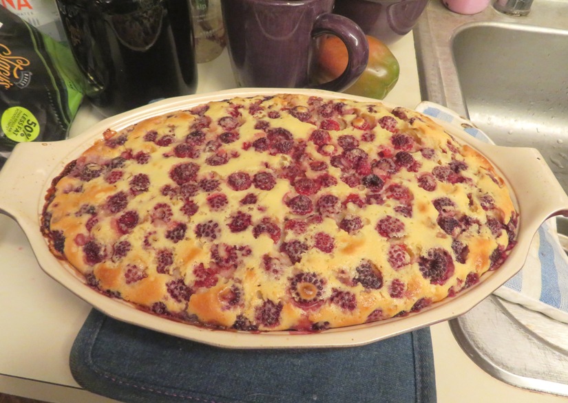 Wineberry cake made by Norma