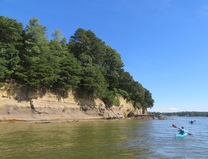 Kayakers near Dobbin Island