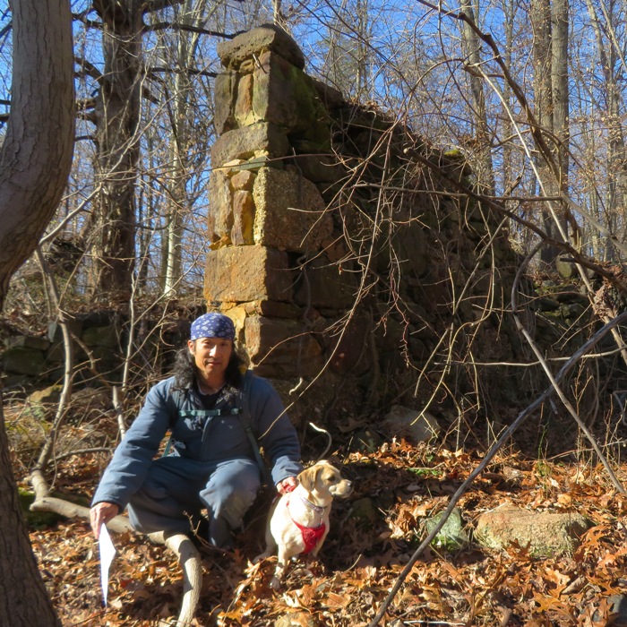 Daphne and me at some stone ruins