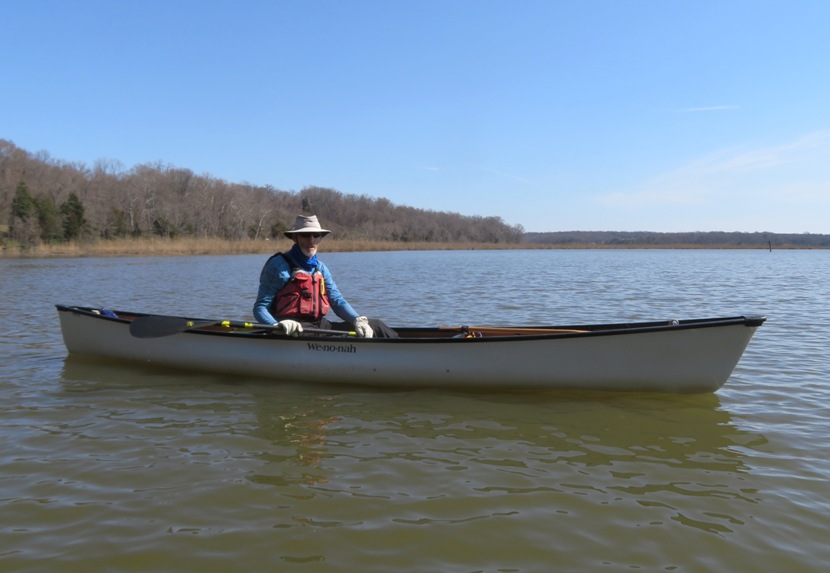 Chip in his Wenonah kevlar canoe