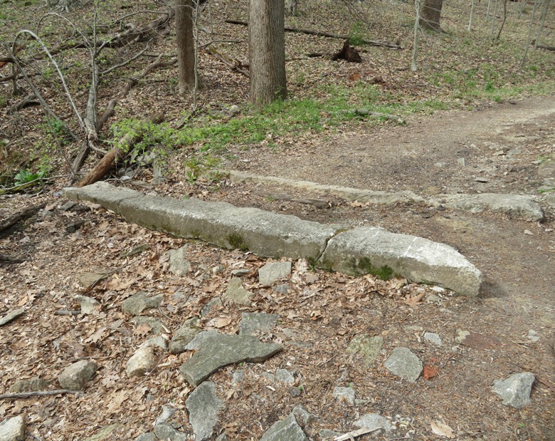 Double stone or concrete structure landmark