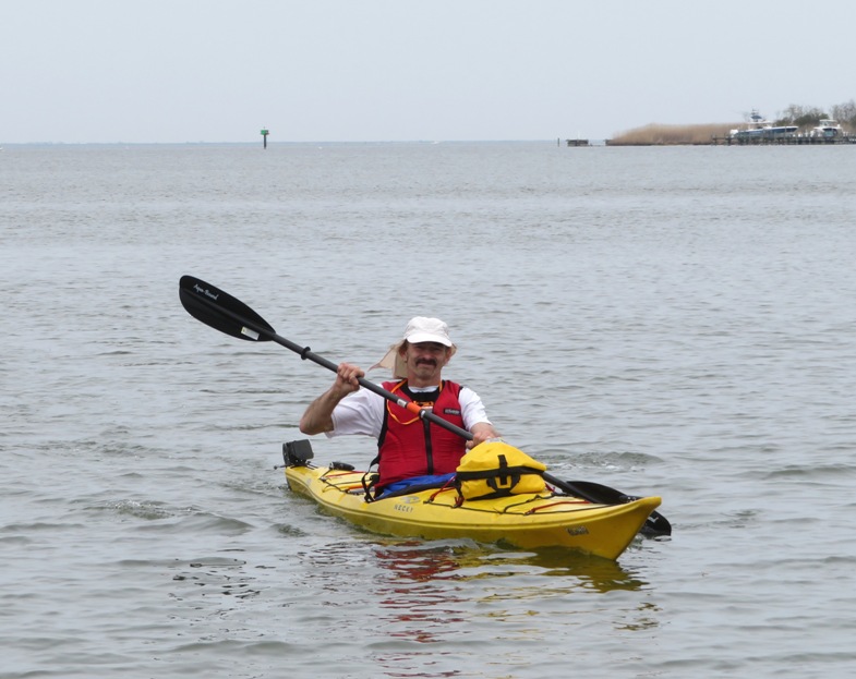 Serge, a very fast kayaker