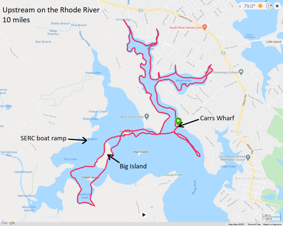 Map of our route