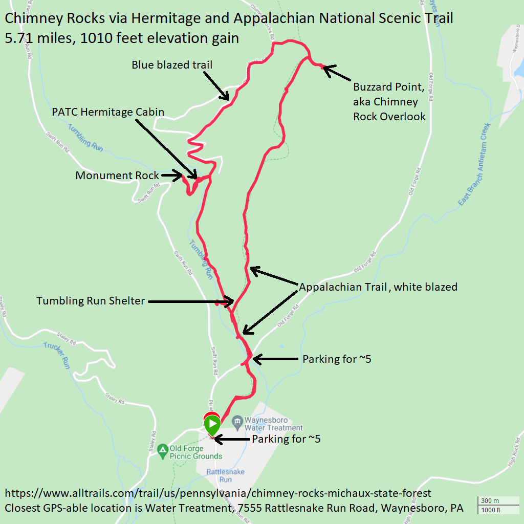 Map of our route