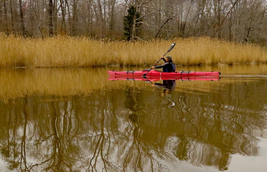 Me paddling my Prijon Catalina kayak