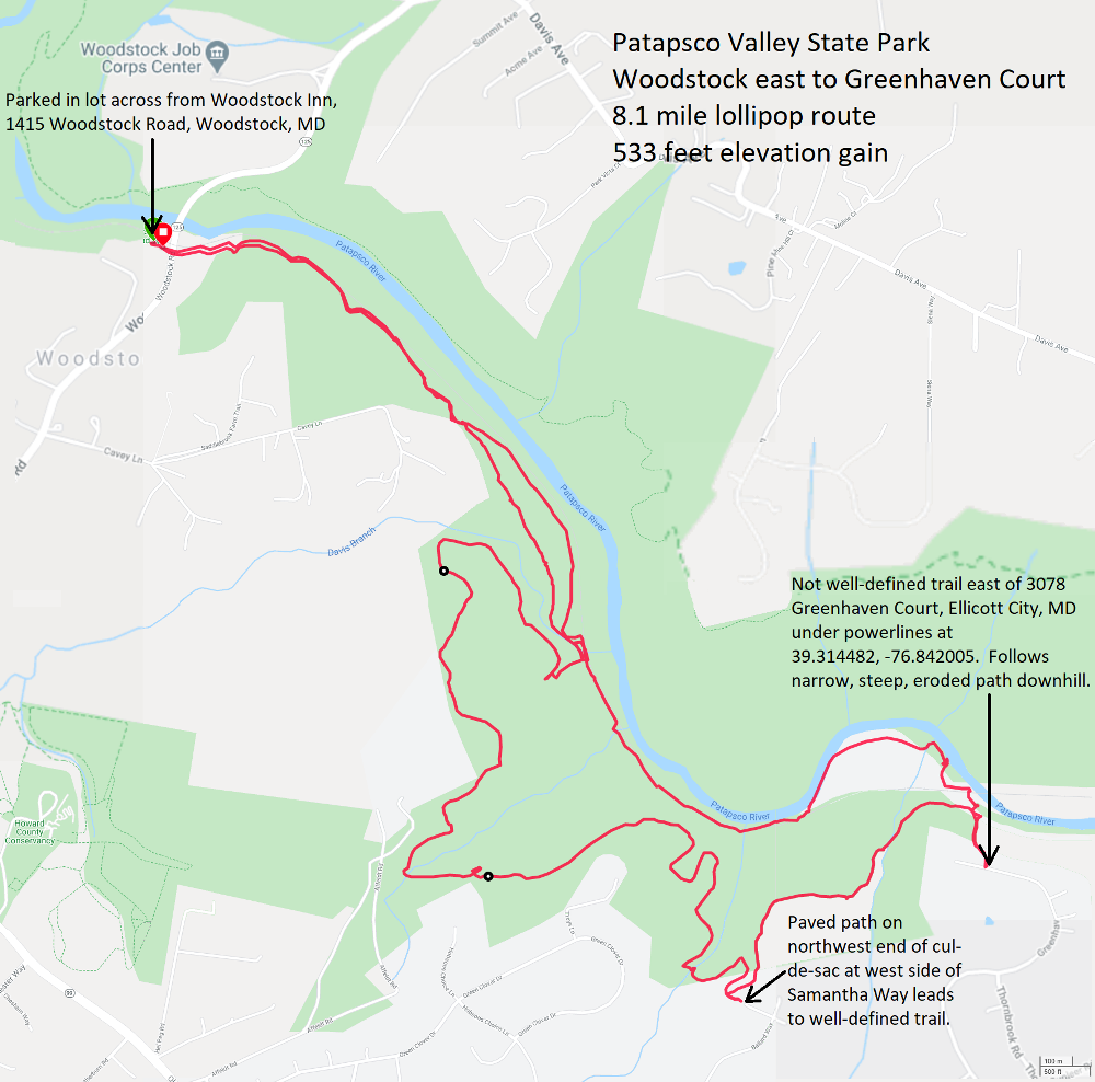 Map of our route