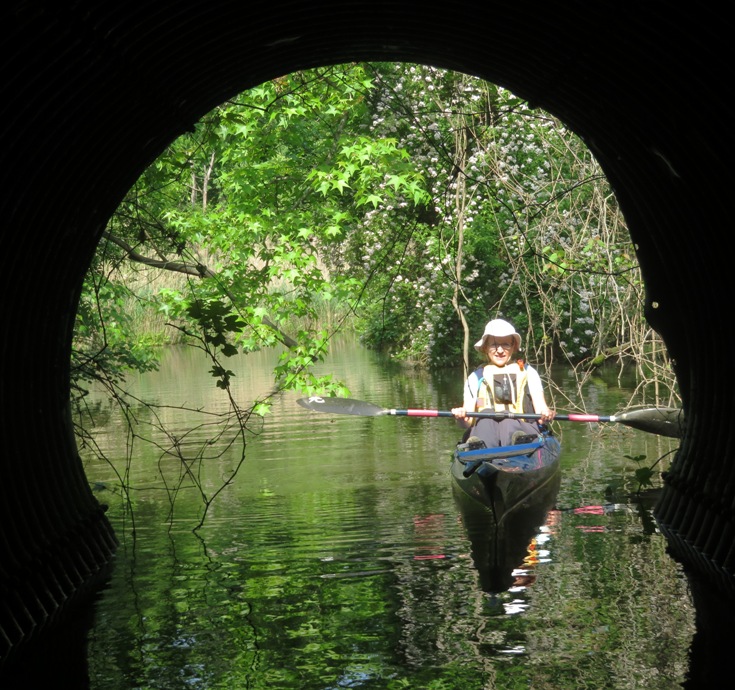 Looking at Norma through culvert