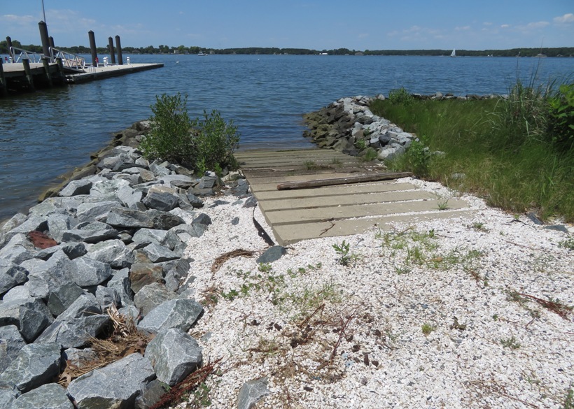 Boat ramp just west of the ferry