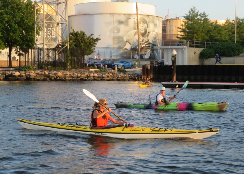 Karen kayaking