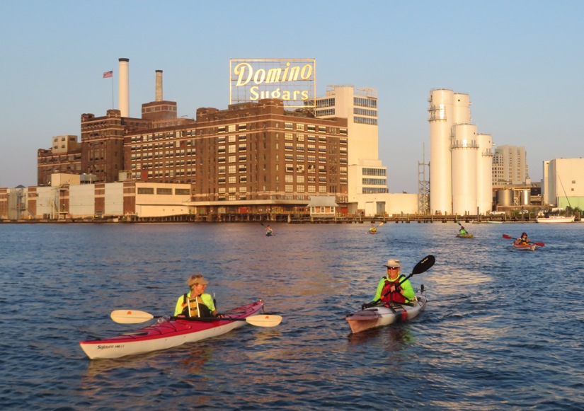 Mark with Domino Sugars factory in background