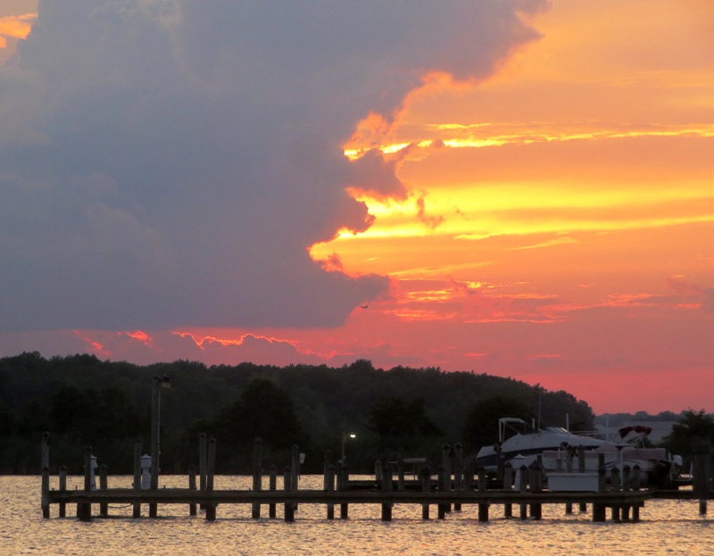 Sunset view from the beach