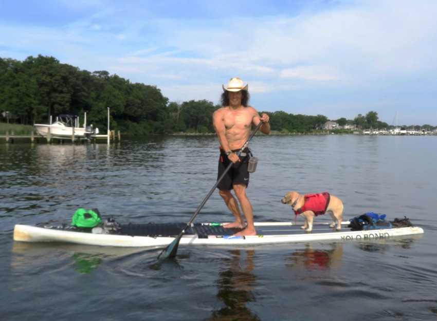 Turning the SUP portside