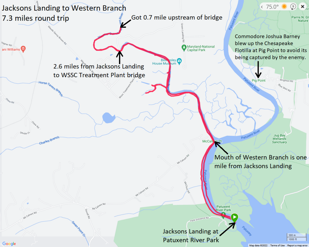 Map of our route