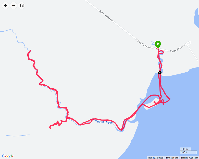 Map of my paddling route