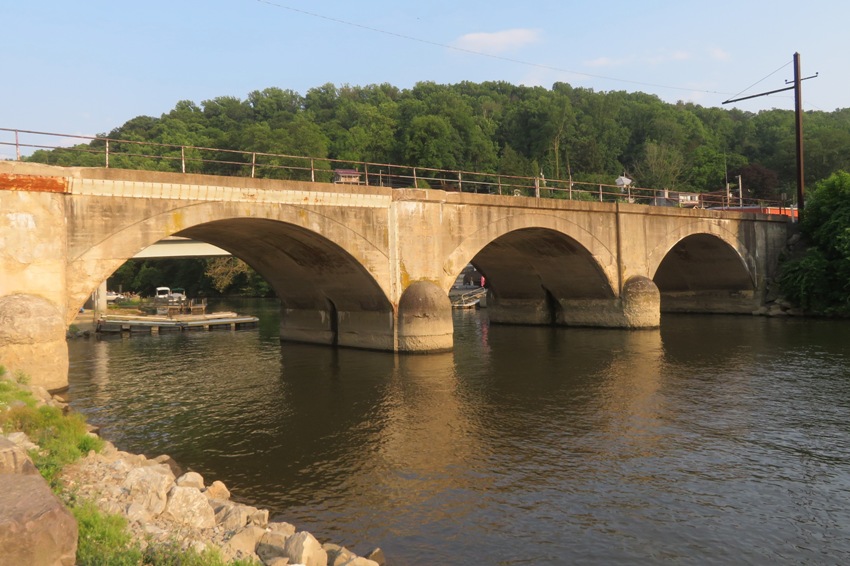 Bridge over mouth of Pequea Creek