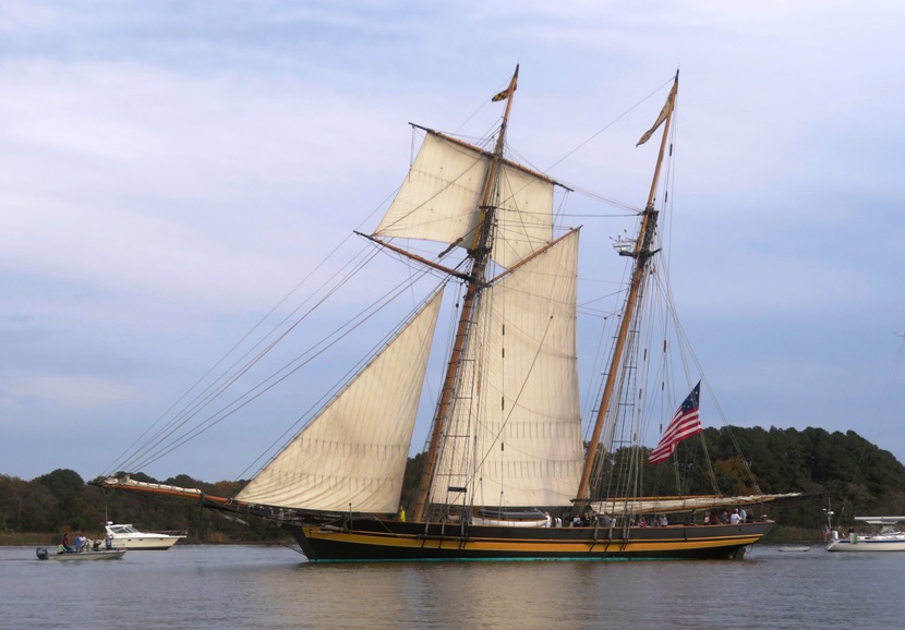 Portside view of Pride of Baltimore II