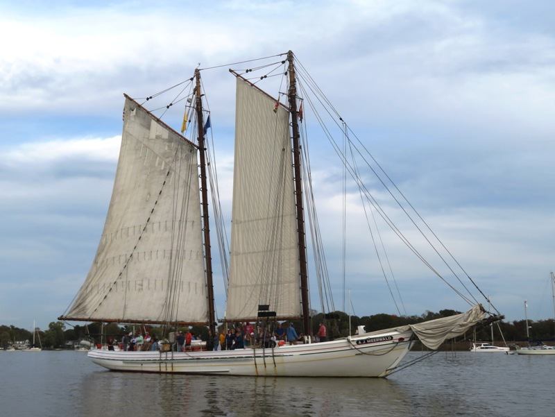 Starboard view of A.J. Meerwald