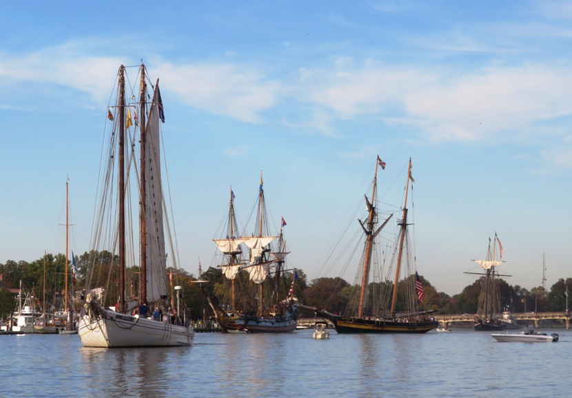 The ships docked at Chestertown